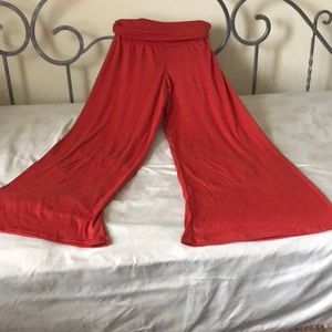 Palazzo pants burnt orange color